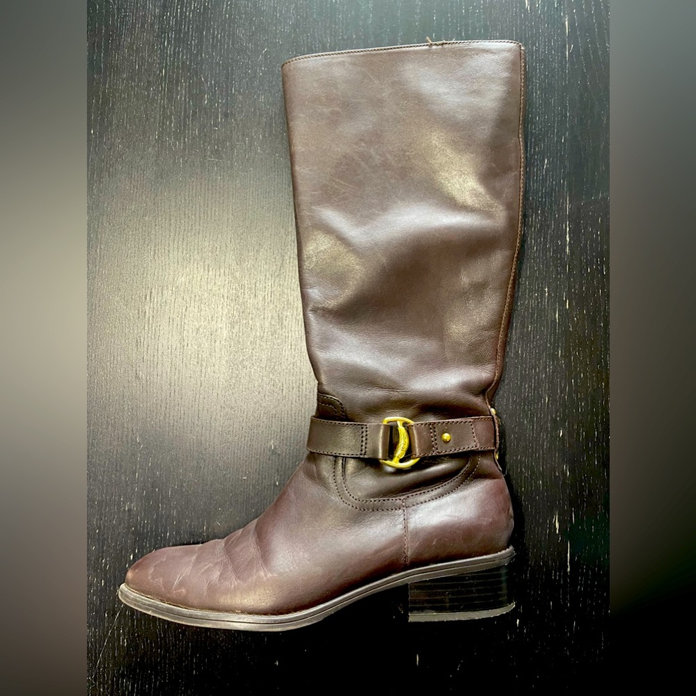 Brown leather Ralph Lauren riding boots size 10 Micah